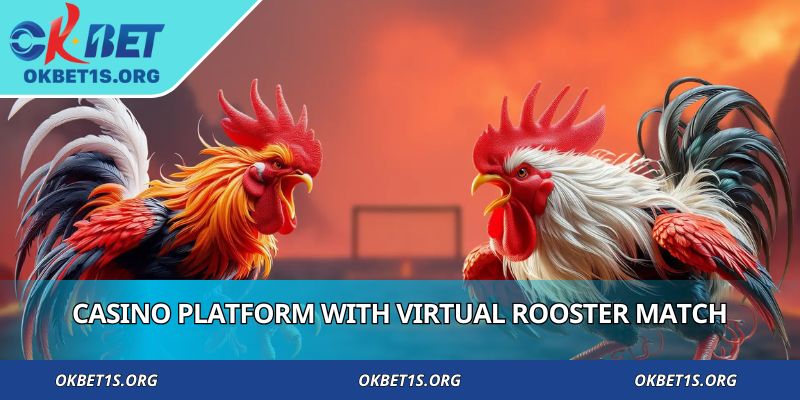 Casino platform with virtual rooster match