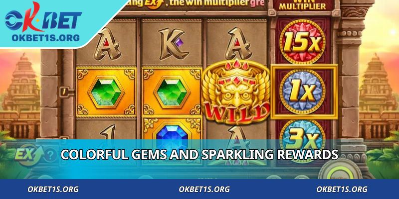 Colorful gems and sparkling rewards