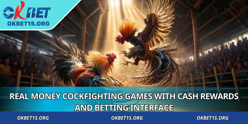 Real Money Cockfighting Games with cash rewards and betting interface