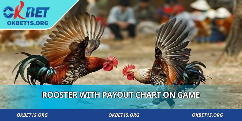 Rooster with payout chart on game