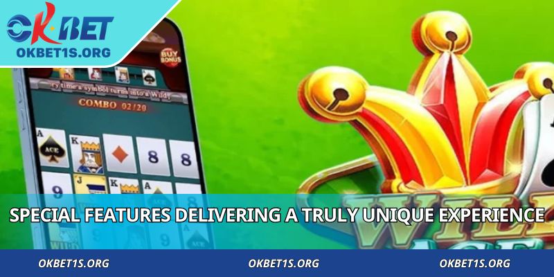 Special features delivering a truly unique experience