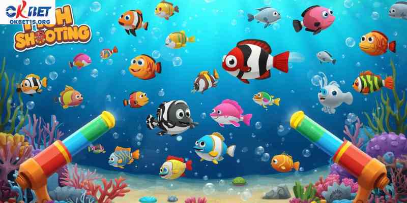  High definition underwater environment in fish shooting game with animated sea creatures